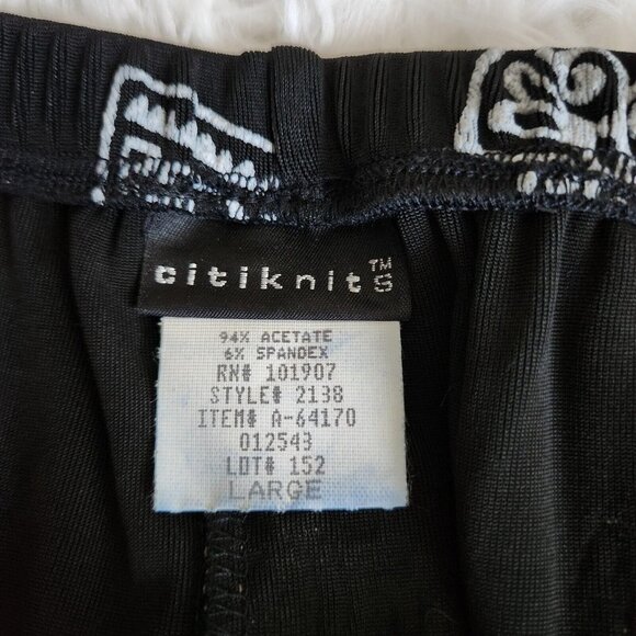 vtg Citiknits QVC Slinky 2Pc Set Sz Large Long Sleeves Blouse Pants Lagenlook - Picture 12 of 16